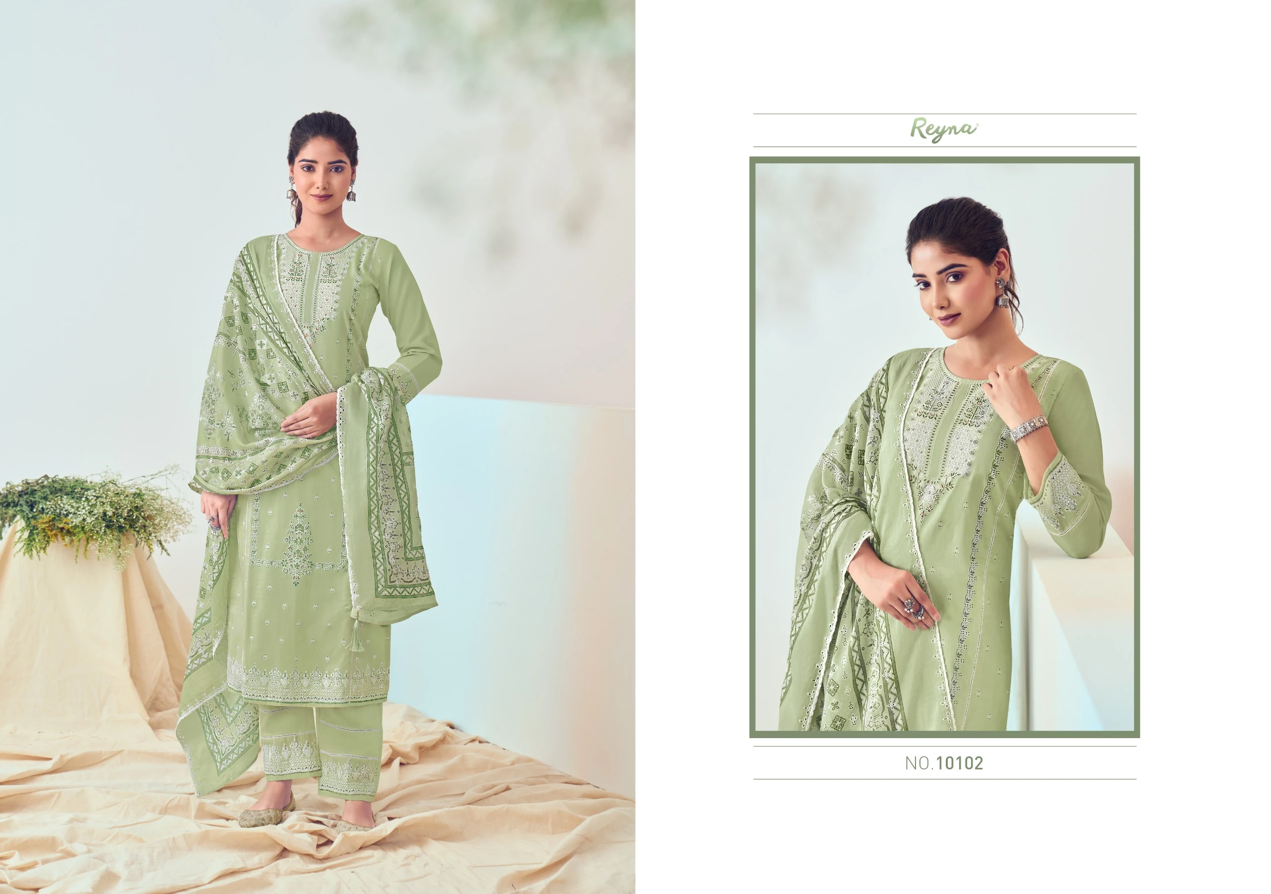 Reyna Karishma Superior Cotton Wholesale Fancy Salwar Suit Catalog — Wholesale Salwar Suits, MPA wholesale from Surat - Gallery Image 3